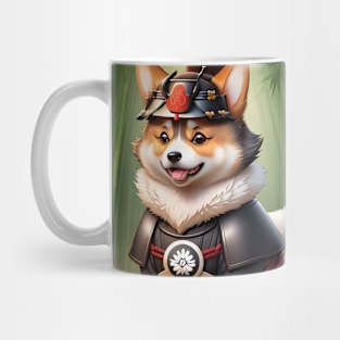 A cute samurai corgi dog #1 Mug